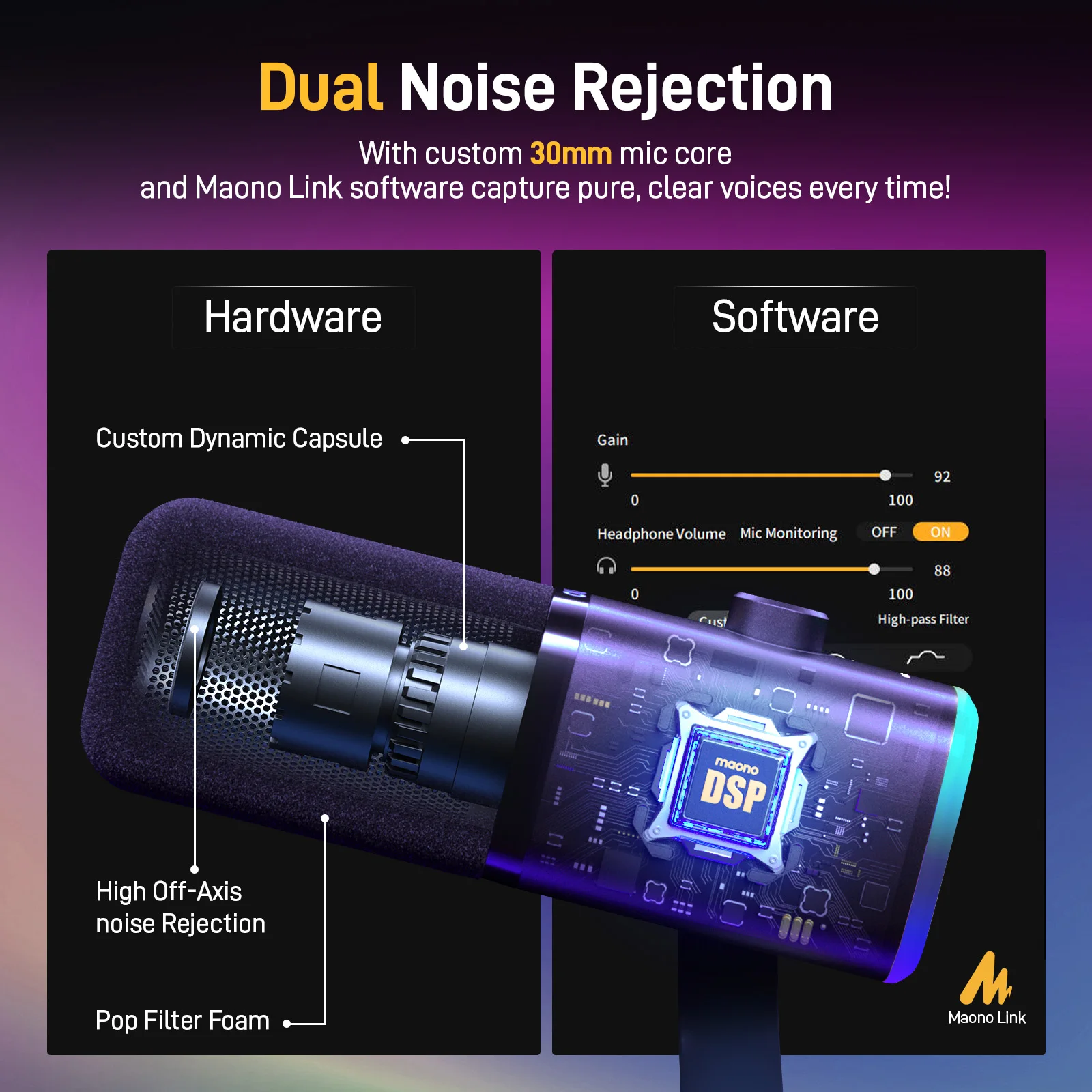 RGB Dynamic Gaming Microphone with Noise Reduction - Image 3