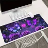 XL Purple Butterfly Waterproof Desk Mat - Thumbnail Image 4