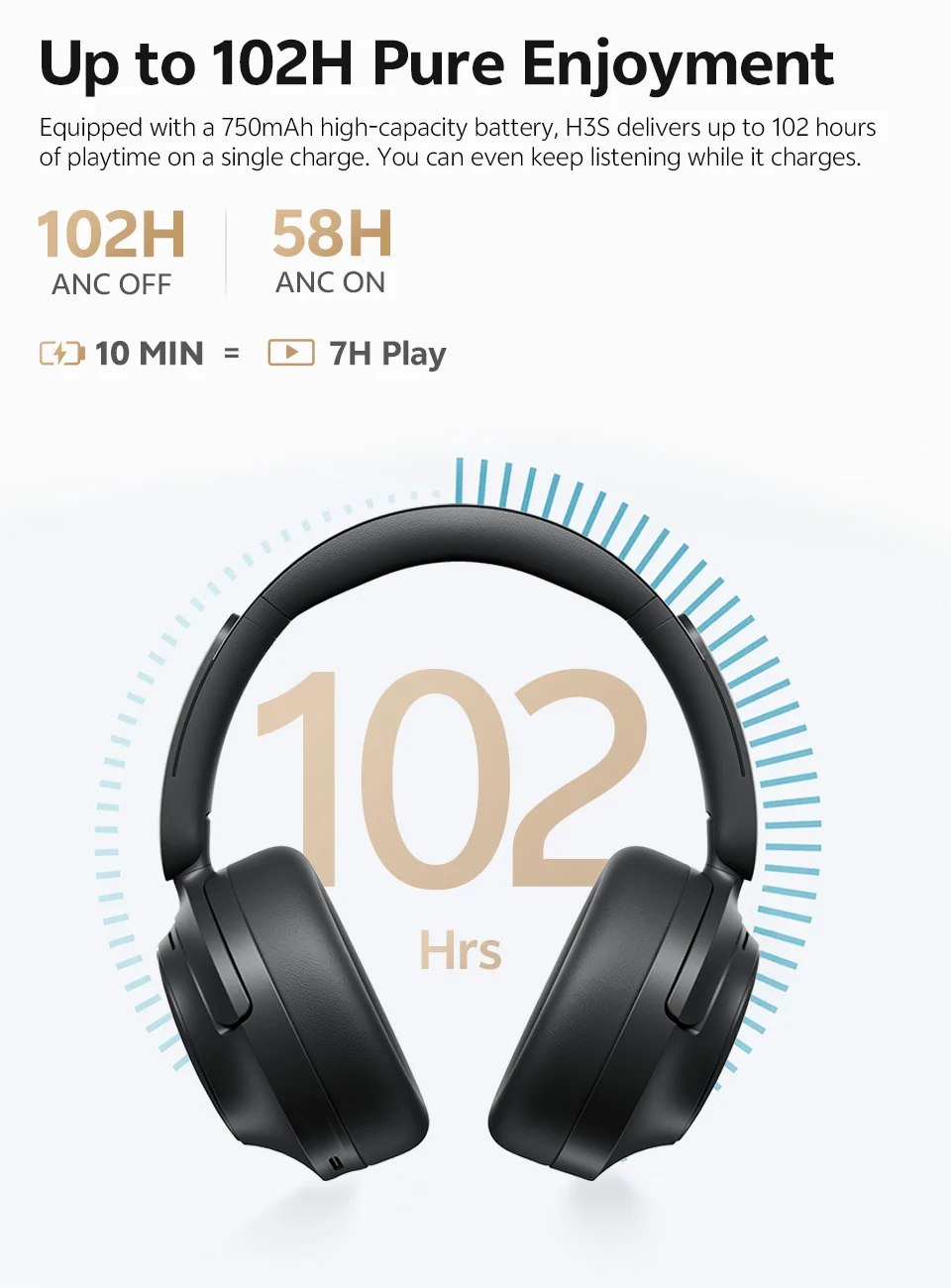 H3S Bluetooth 6.0 Wireless Headphones - Image 6