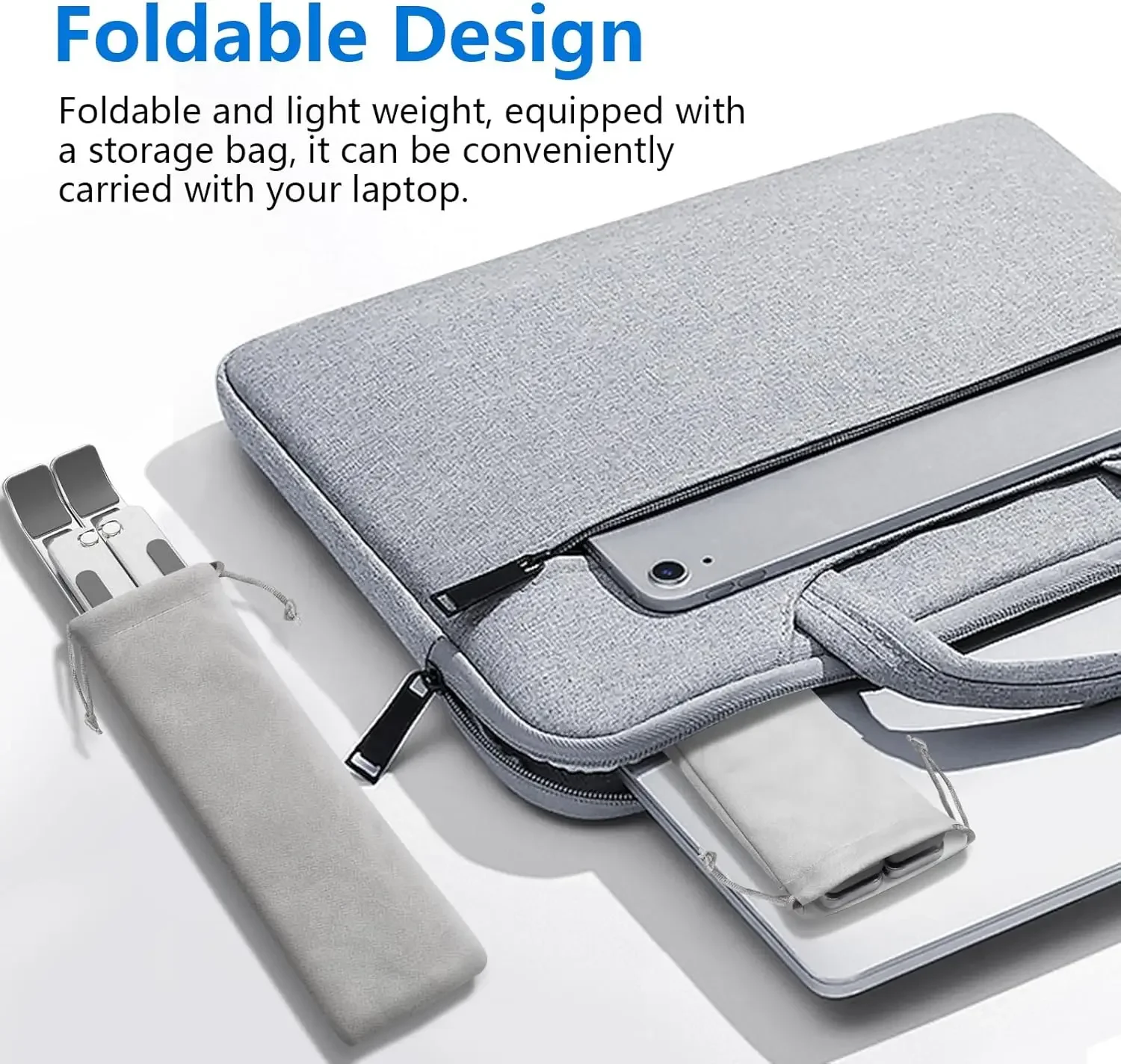 Portable 7-Level Aluminum Laptop Stand - Image 4