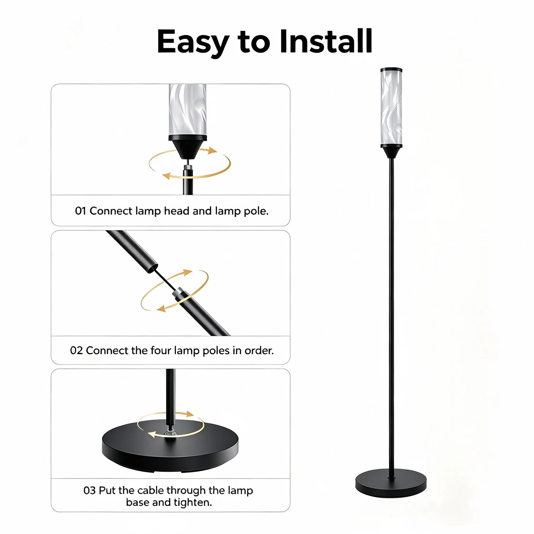 Music Sync RGB Corner Lamp for Gaming - Image 4