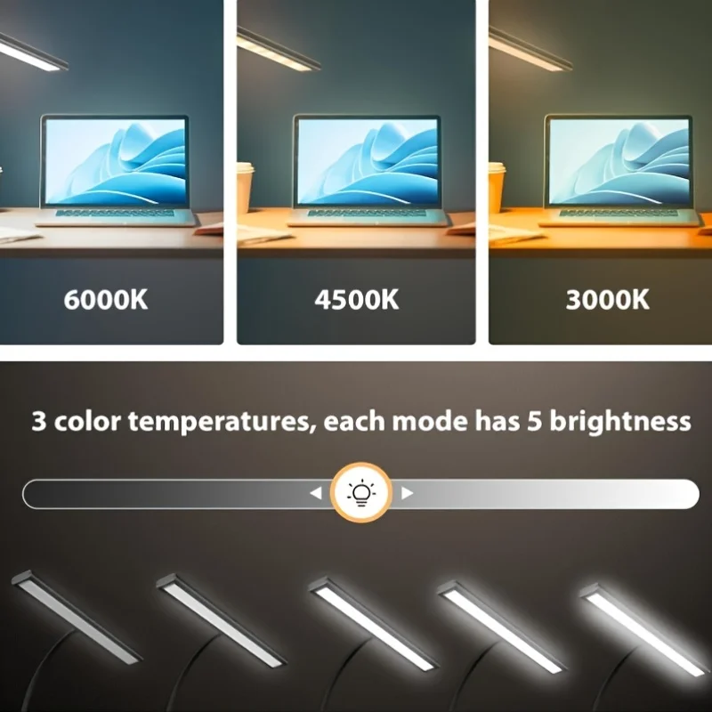 Adjustable LED Desk Lamp With Clamp - Image 4