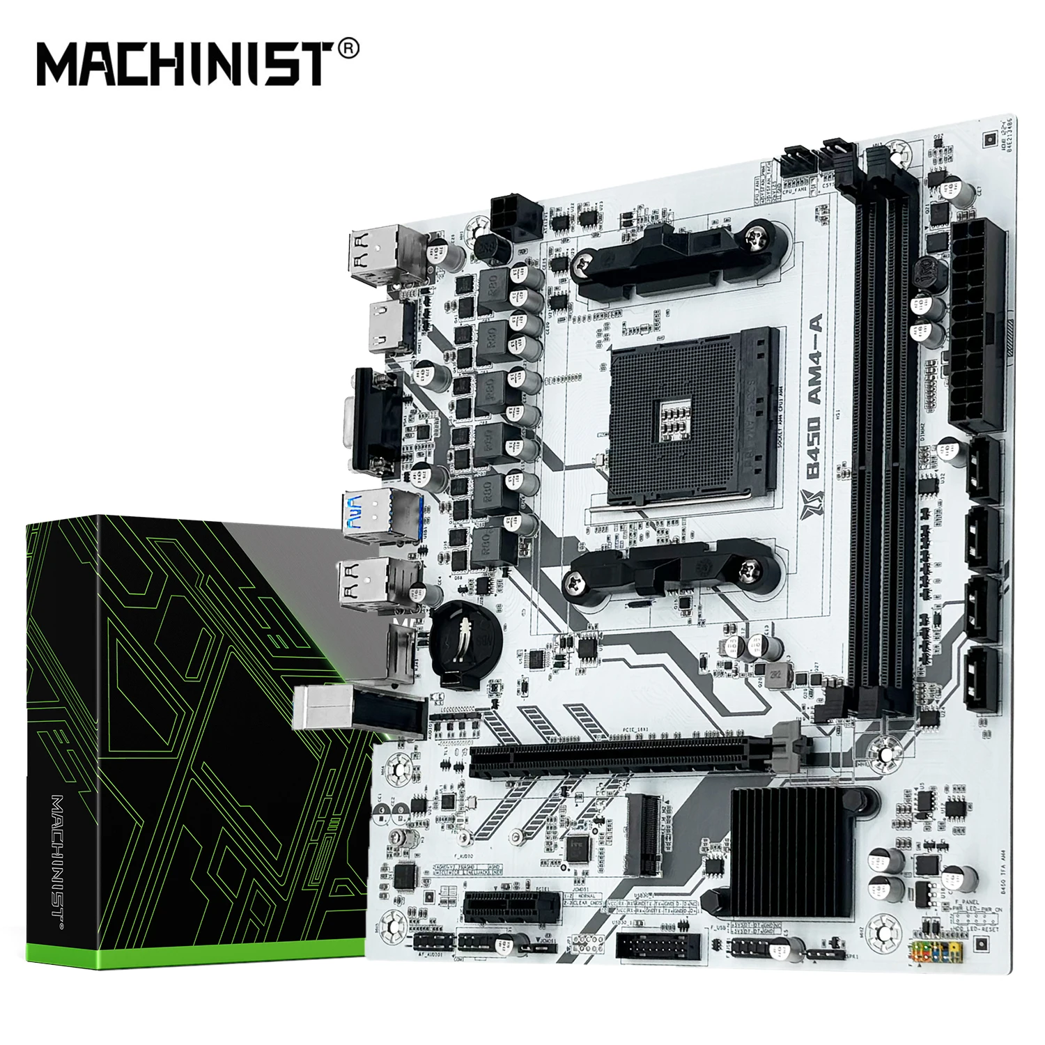 B450 AM4 Motherboard Dual-Channel DDR4 - Image 1