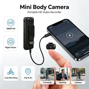 4K Wearable Body Camera With Night Vision