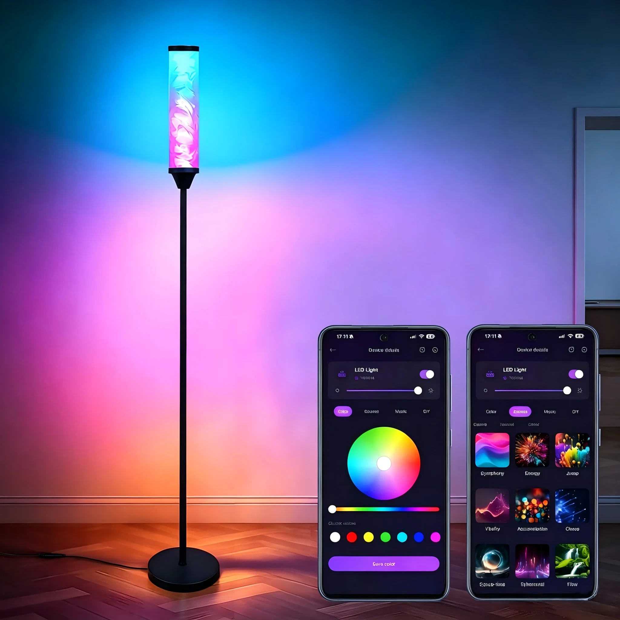 Music Sync RGB Corner Lamp for Gaming - Image 1