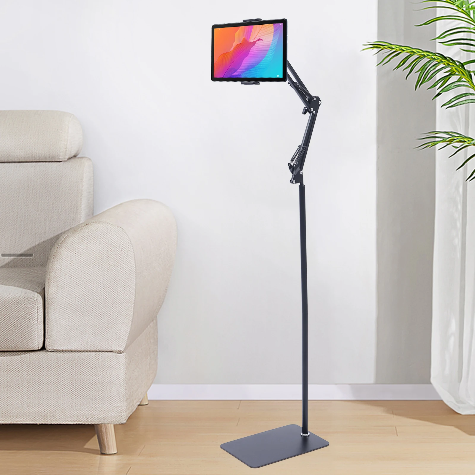 Adjustable Tripod Tablet Floor Stand - Image 2