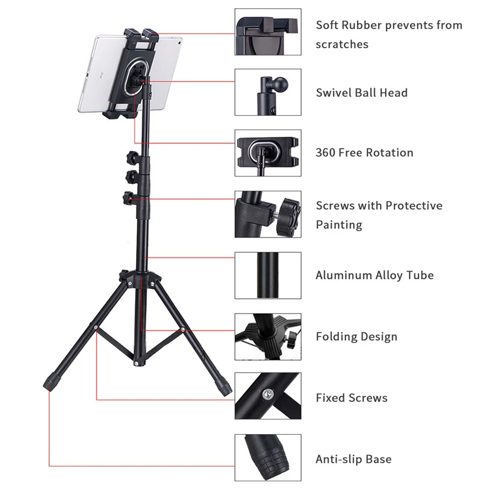 Retractable Tripod Stand for iPad & Phone - Image 4