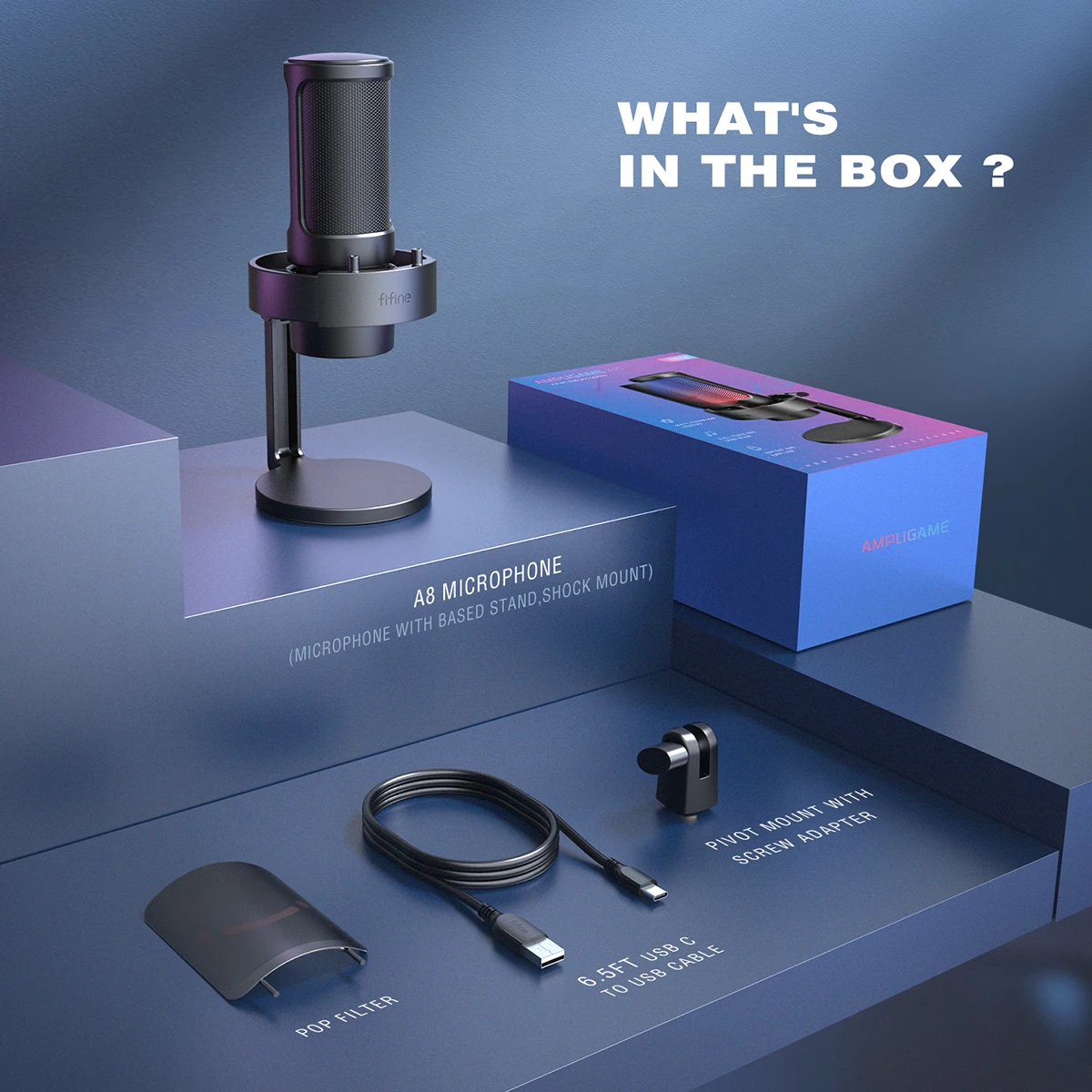 USB Gaming Microphone with 3 RGB Modes - Image 5