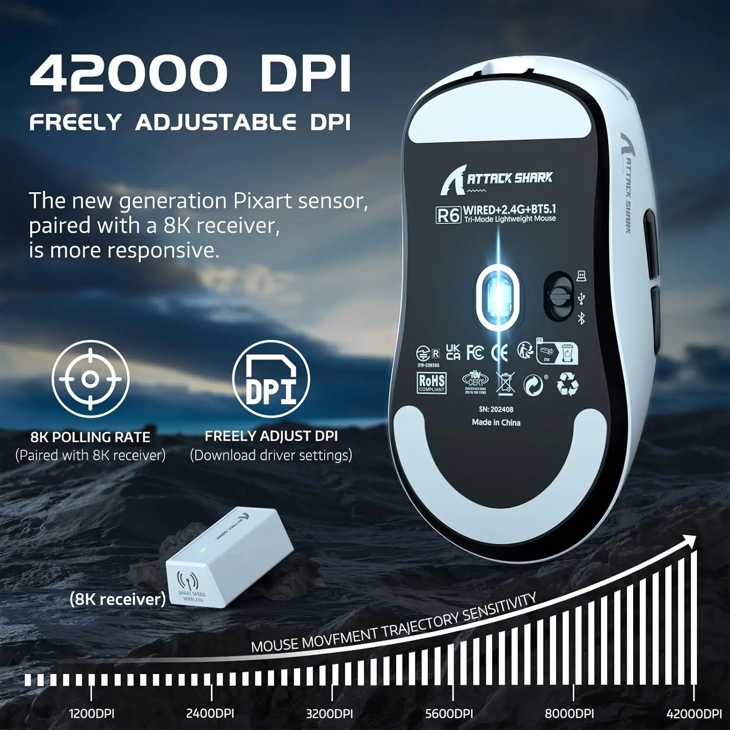High-Speed Wireless Gaming Mouse with 8KHz - Image 3