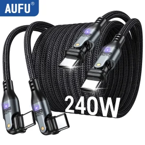 2-Pack 240W USB-C Fast Charging Cables