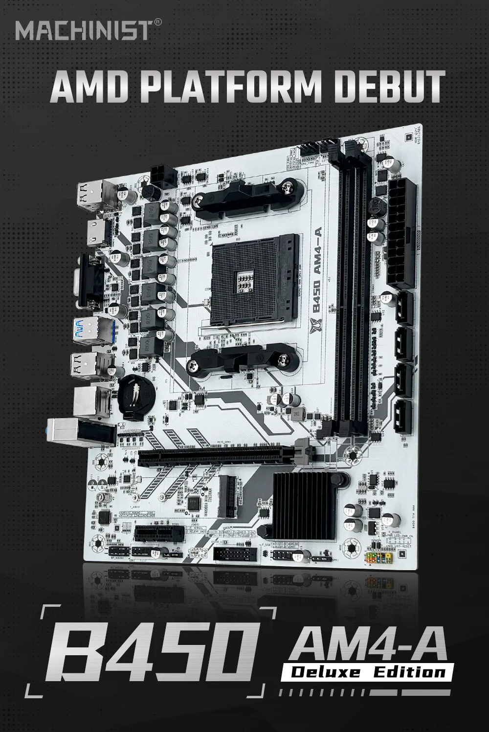 B450 AM4 Motherboard Dual-Channel DDR4 - Image 2