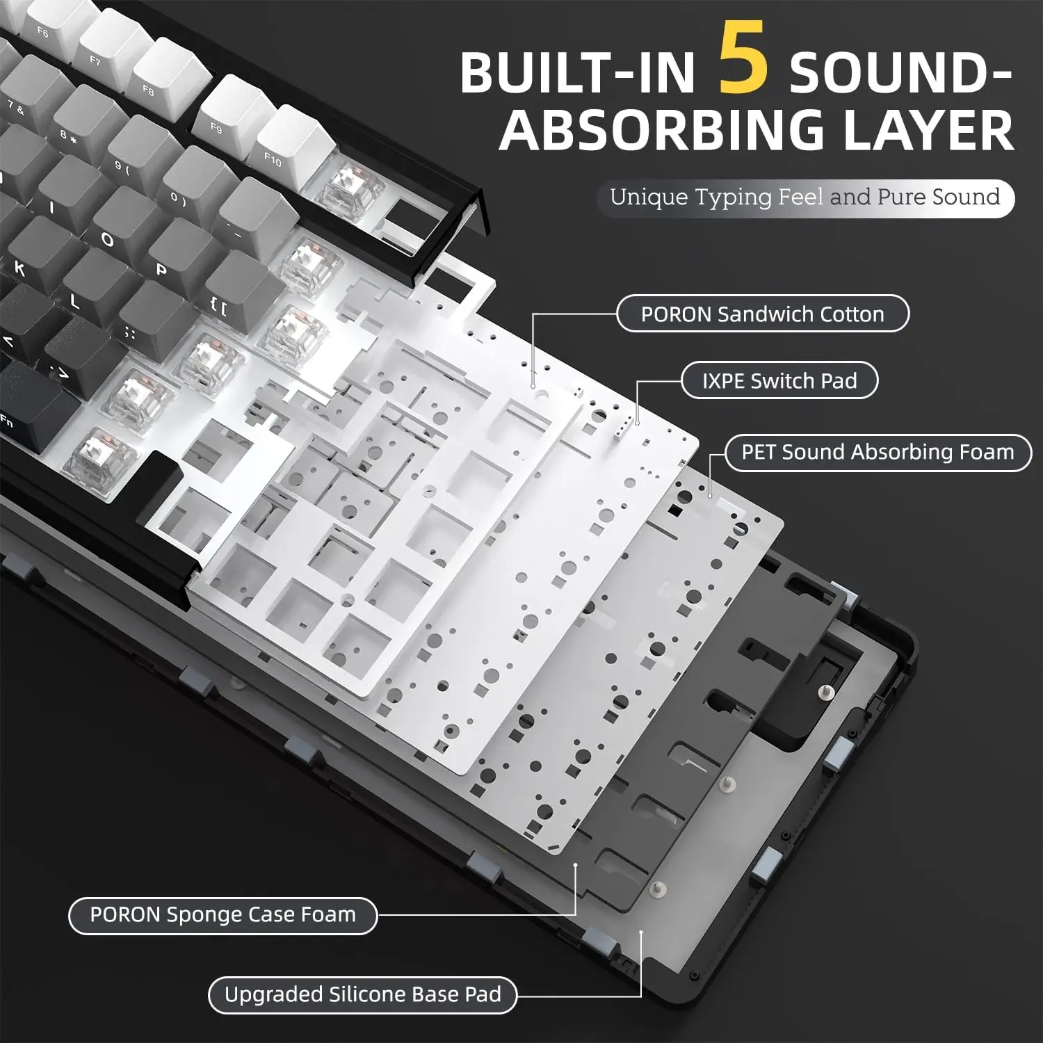 X85 TKL 82-Key Wireless Gaming Keyboard - Image 3