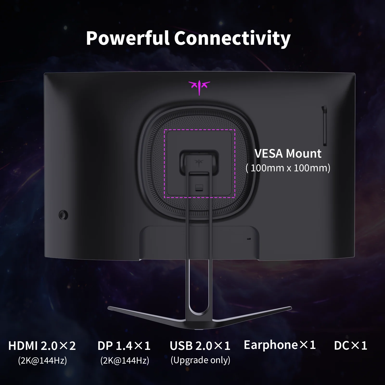 27" Curved Gaming Monitor 1440P 144Hz - Image 3