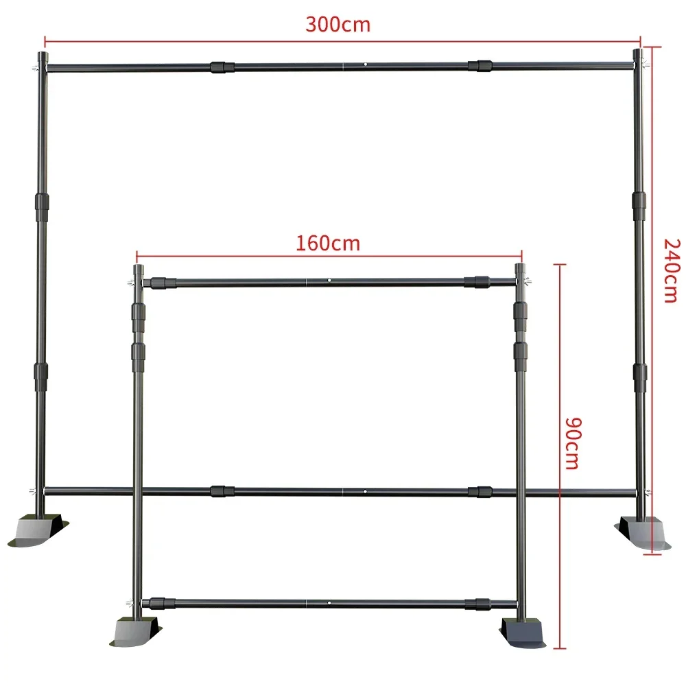 Double Crossbar Photo Studio Backdrop Stand - Image 6