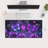 XL Purple Butterfly Waterproof Desk Mat - Thumbnail Image 1