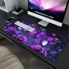 XL Purple Butterfly Waterproof Desk Mat - Thumbnail Image 3