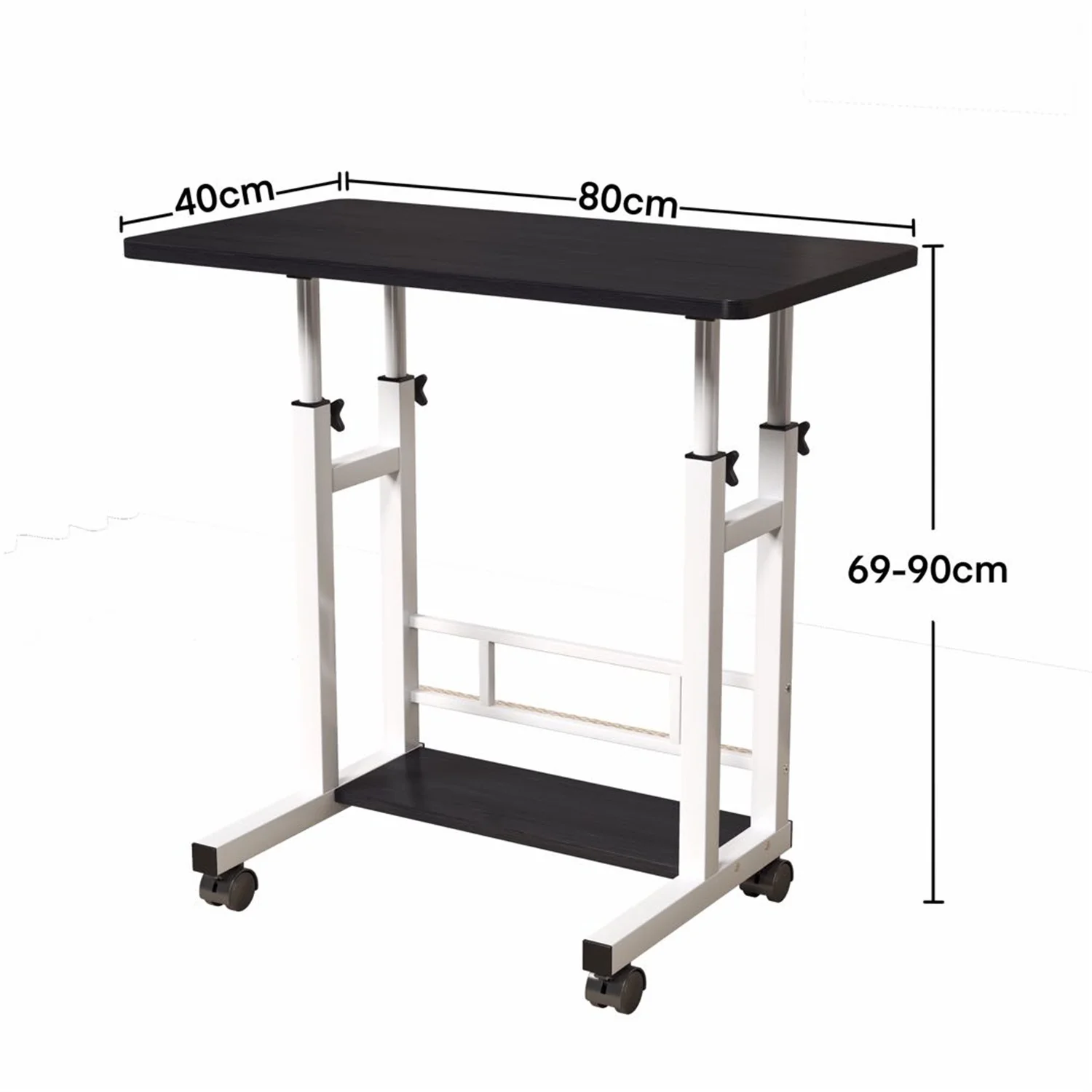Portable Sit Stand Desk With Locking Casters - Image 3