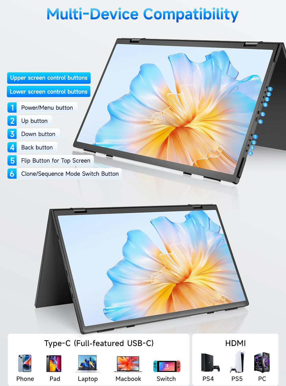 15.6" FHD Dual Portable Monitor - Image 6