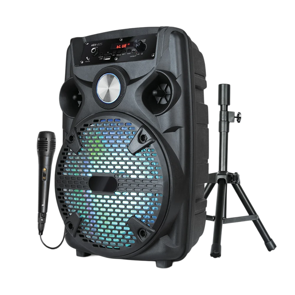 1100W Bluetooth Party Speaker with Mic & Stand - Image 1