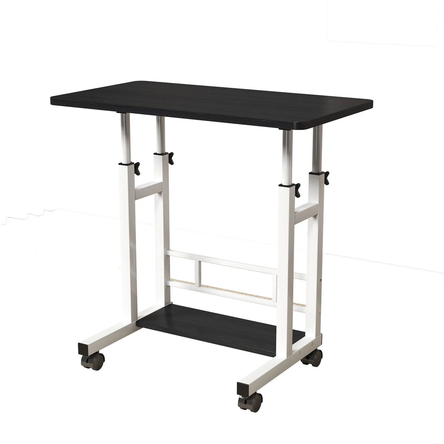 Portable Sit Stand Desk With Locking Casters - Image 2