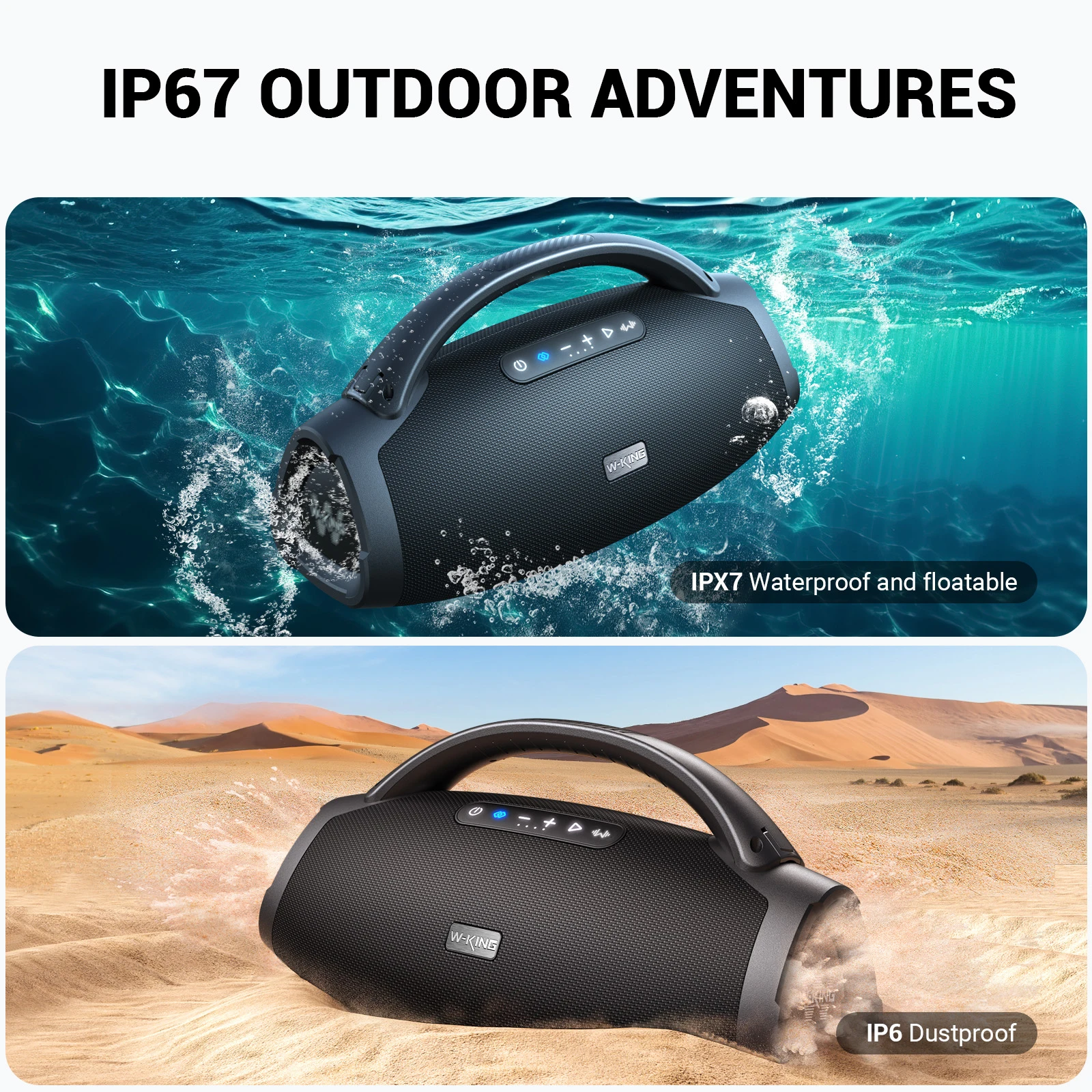 200W RMS Portable Bluetooth Party Speaker - Image 3