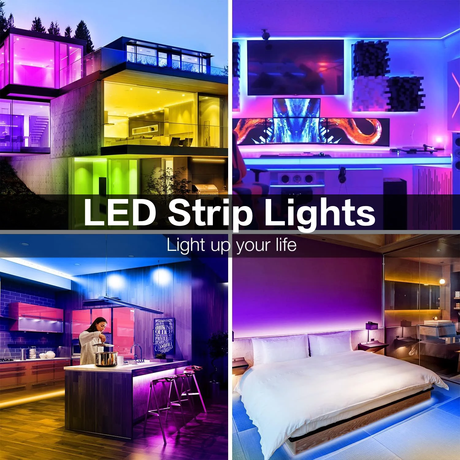 RGB LED Strip Lights with App and Remote Control - Image 4