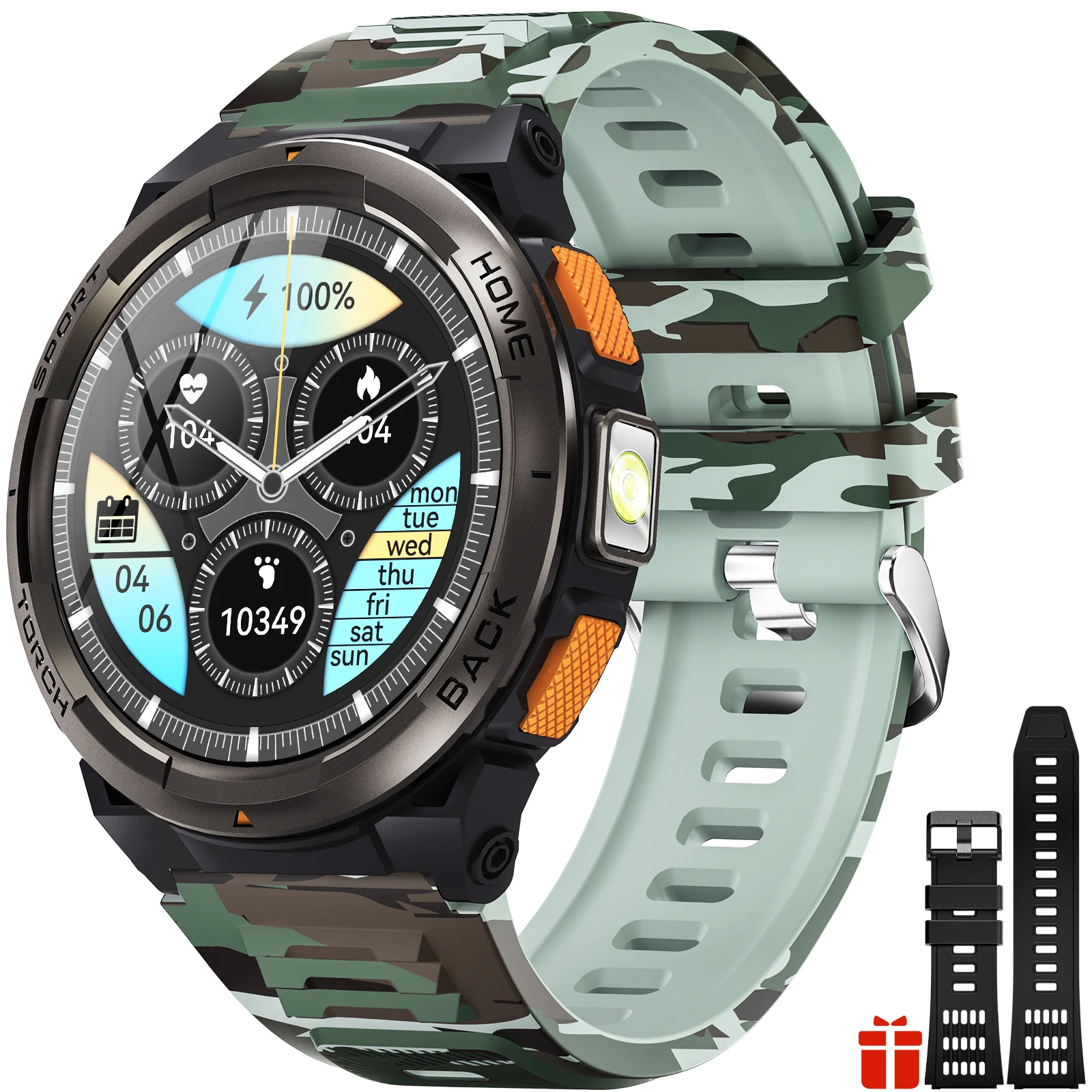 Smartwatch With Altimeter, Compass & Flashlight - Image 8