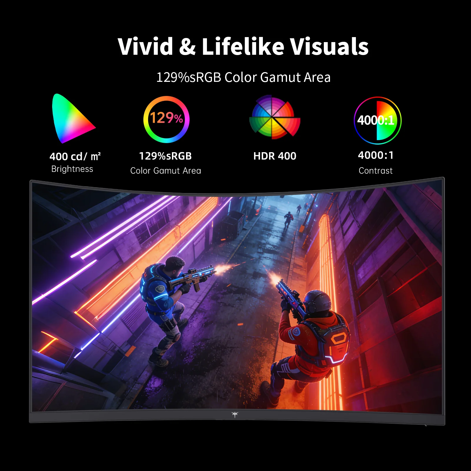 27" Curved Gaming Monitor 1440P 144Hz - Image 4