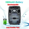 1100W Bluetooth Party Speaker with Mic & Stand - Thumbnail Image 4