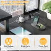 LED Gaming Desk With Power Outlets & Storage - Thumbnail Image 4
