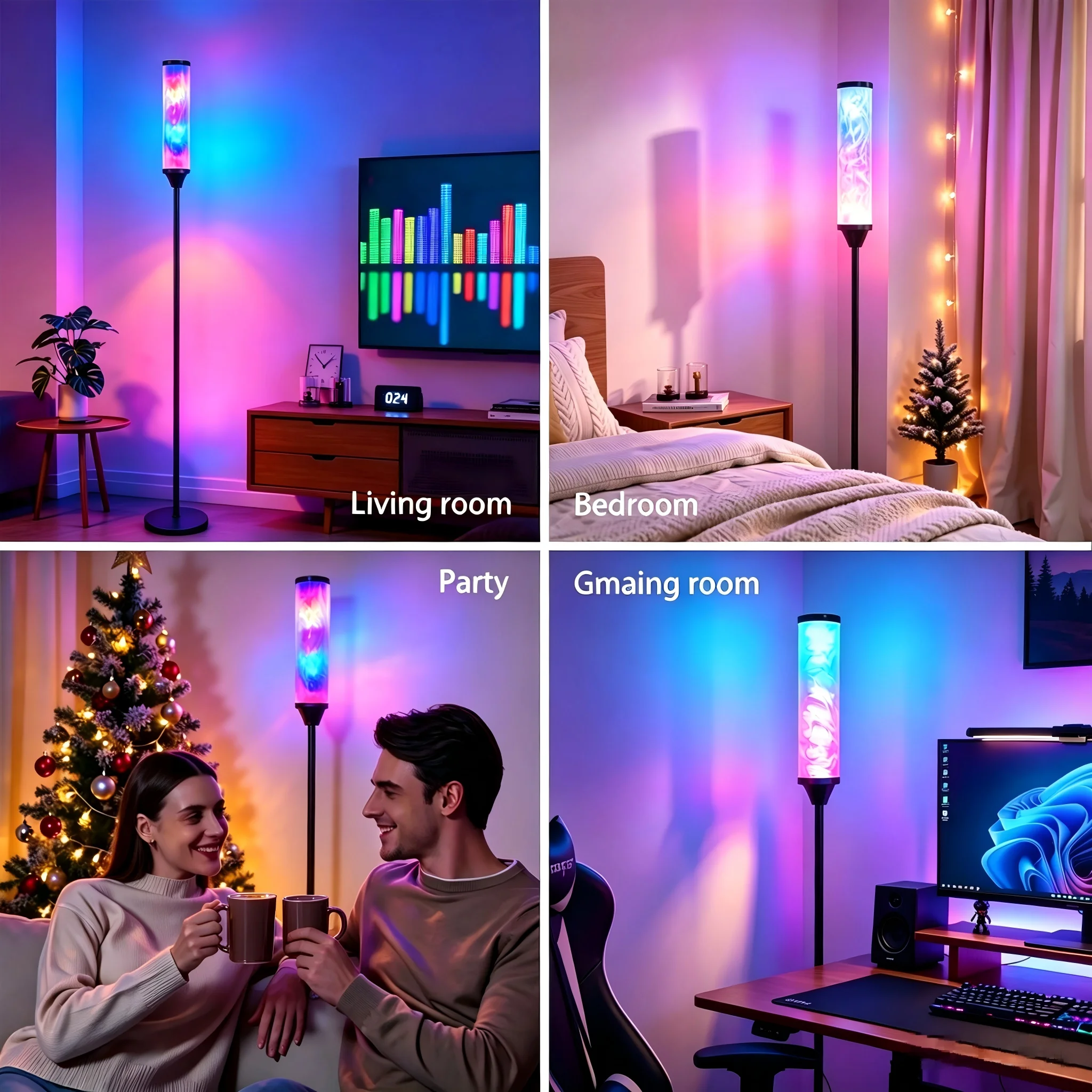 Music Sync RGB Corner Lamp for Gaming - Image 3