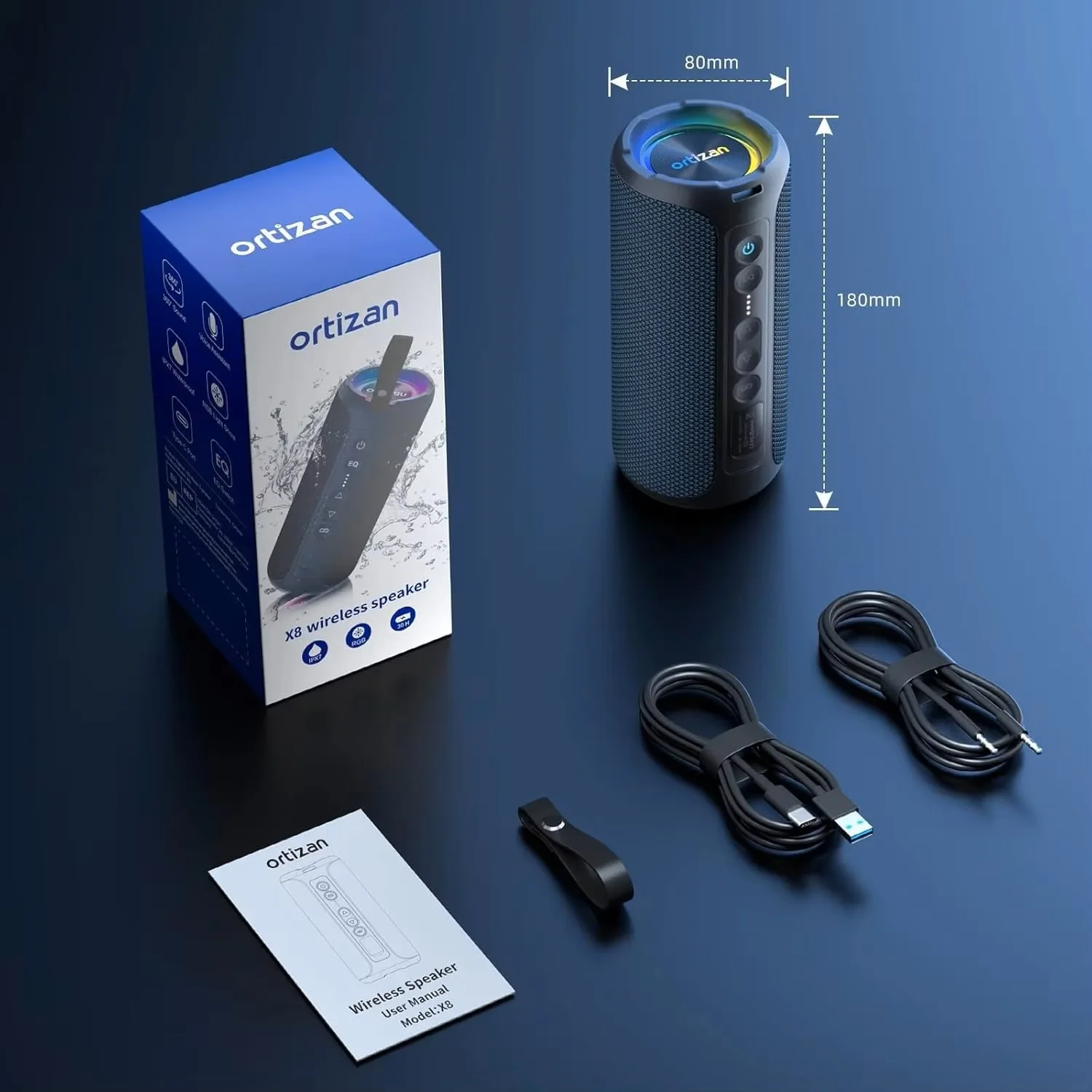 40W Bluetooth Speaker With Deep Bass & RGB - Image 5