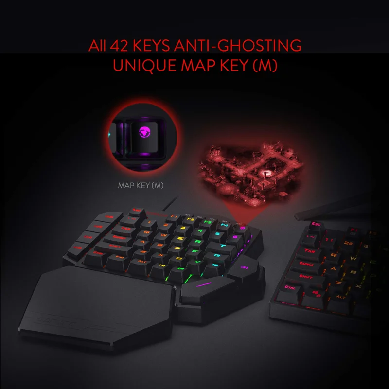 42-Key One-Handed RGB Gaming Keyboard - Image 4