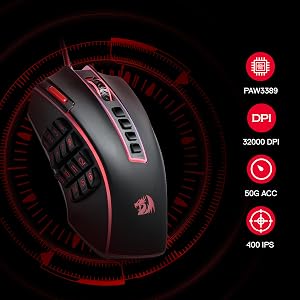M990 MMO Gaming Mouse with 23 Programmable Keys - Image 5